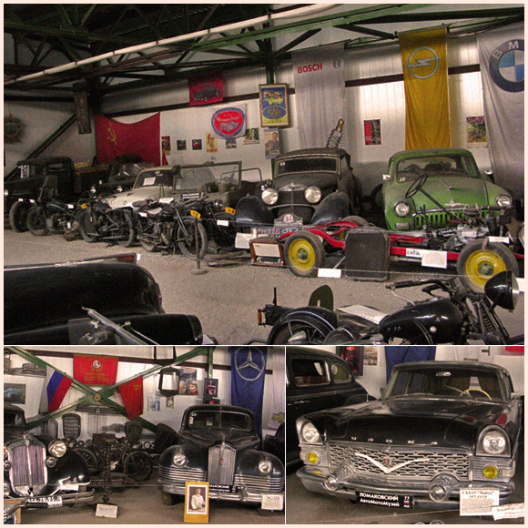 Экспозиция Ломаковский музей старинных автомобилей и мотоциклов. Некоторые экспонаты.