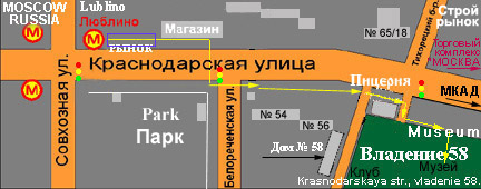 Карта проезда в Ломаковский музей автомототехники