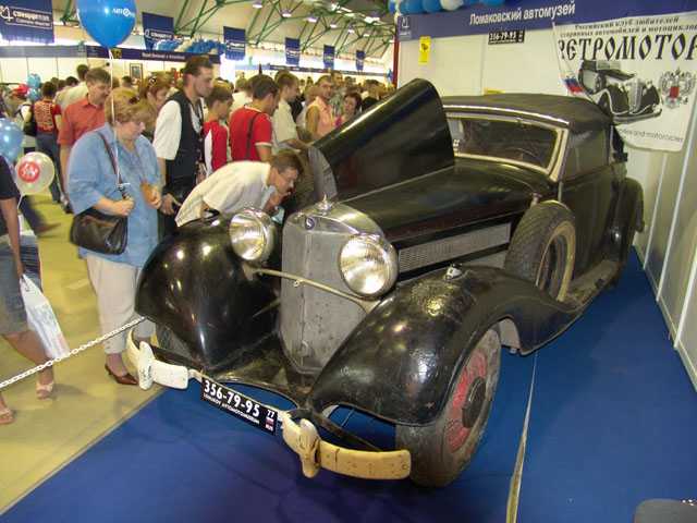 Mercedes-Benz 540K 1935. Lomakov auto moto museum. Moscow. Russia.